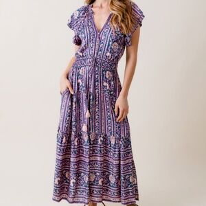 Omika Corinna Maxi Dress, Size Medium